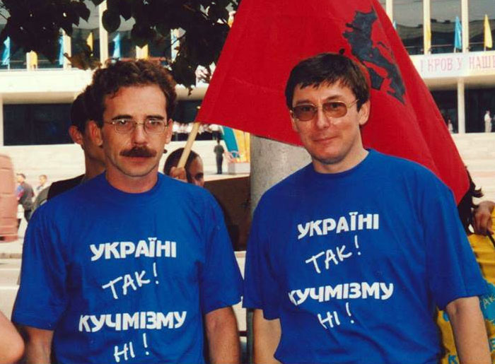 Володимир Чемерис (зліва) і Юрій Луценко, 2001 рік © Володимир Чемерис