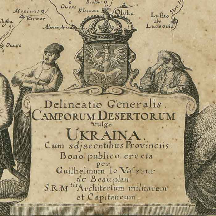 Карта гийома левассера де боплана